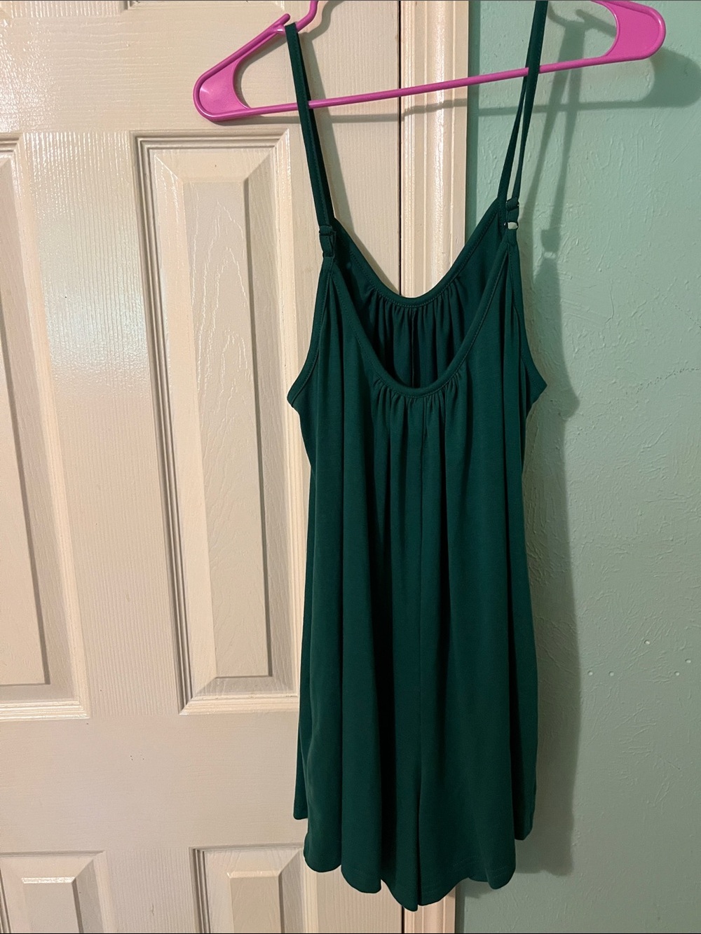 Dark Green Spaghetti Strap Dress